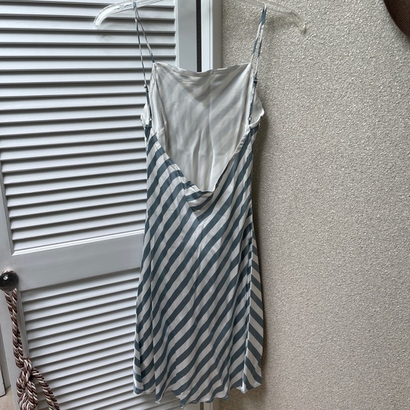 Chaser Striped Open Back Midi Slip Dress NWT - Picture 4 of 6